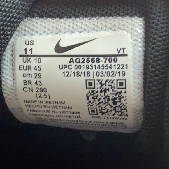 Nike Air Max 200 Gold/Red Athletic Running Shoes AQ2568-700 Men's Size 11 - Picture 11 of 11